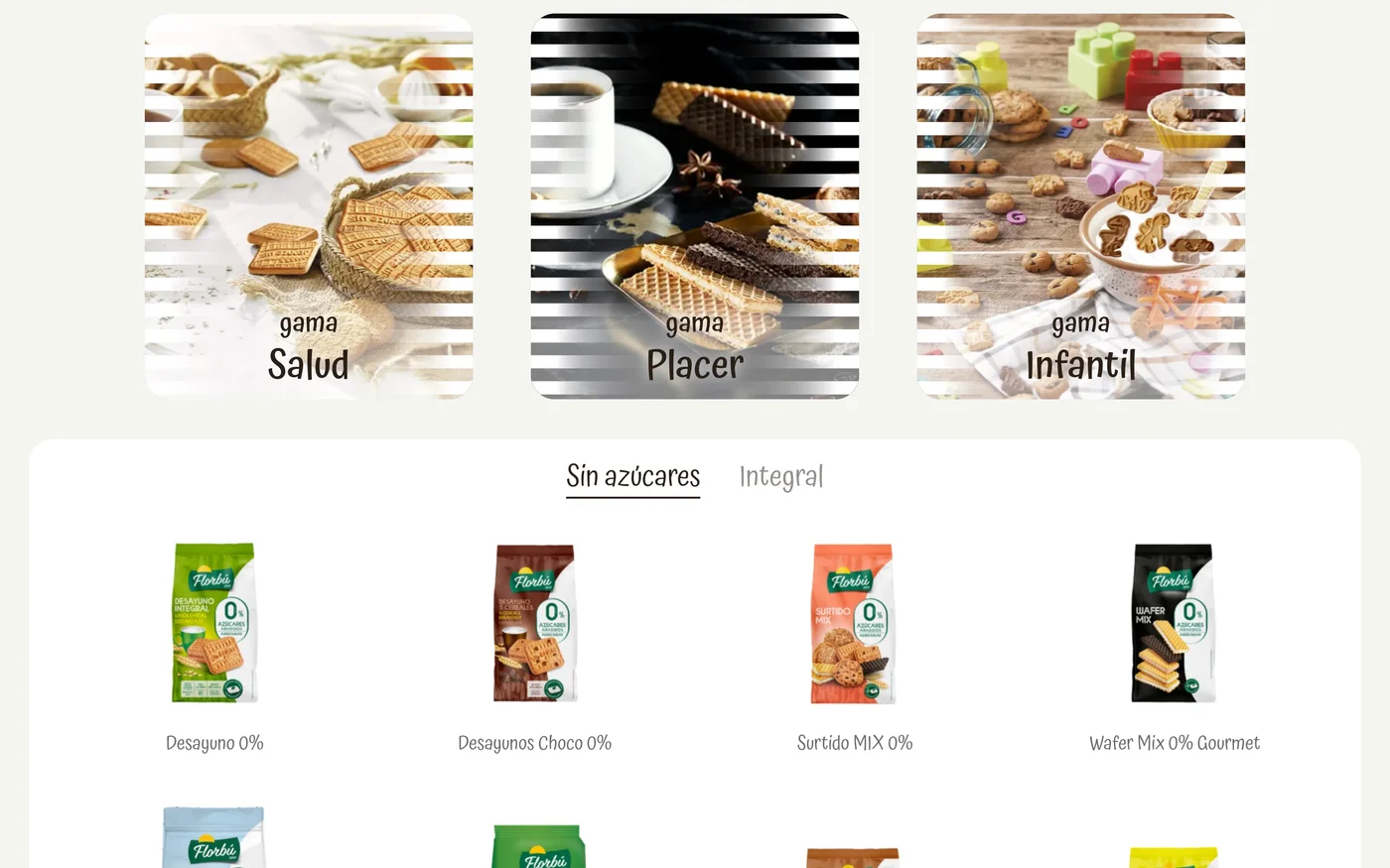 Vista de la web Florbú