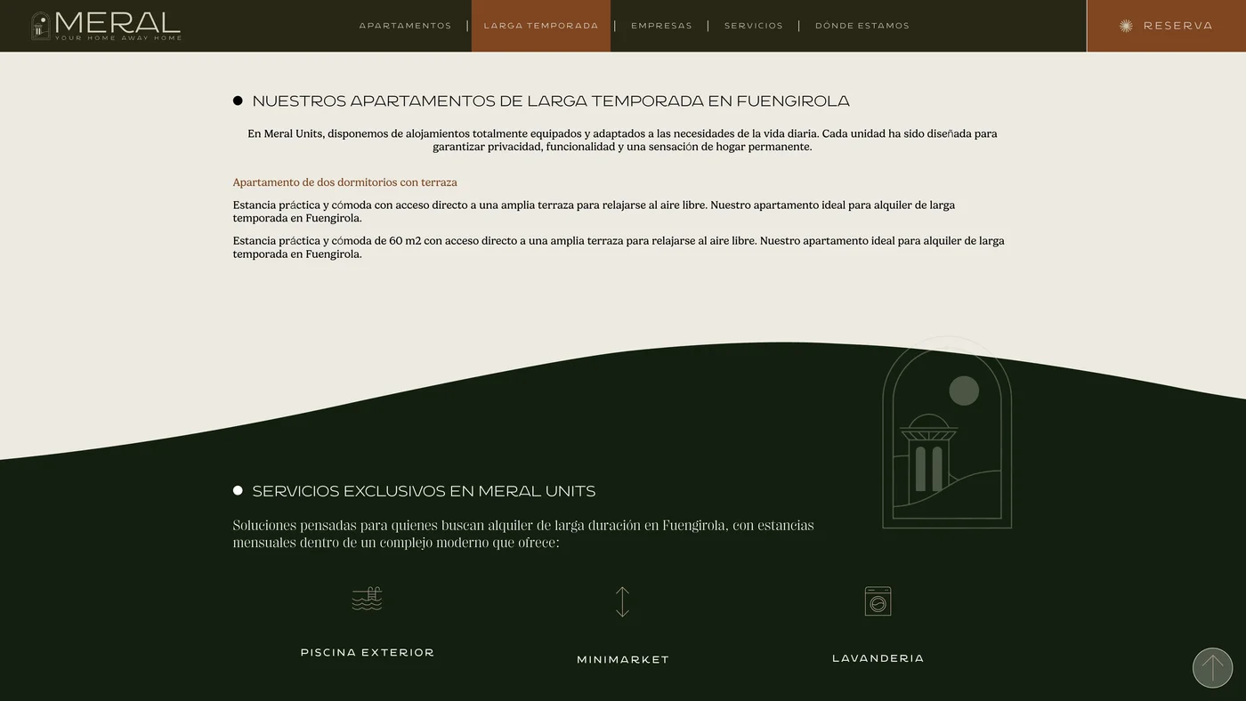 Vista de la web Meral Units