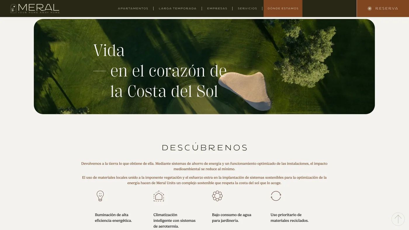 Vista de la web Meral Units